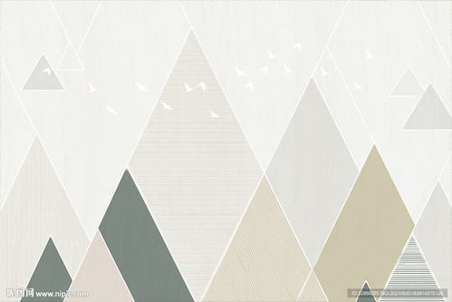 抽象几何装饰画设计图PSD分层素材 普曼装饰材料的创意之源